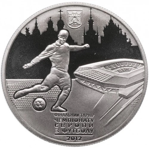 Монета Фінальний турнір чемпіонату Європи з футболу 2012. Місто Львів 5 грн. - Фото 2 Монета Фінальний турнір чемпіонату Європи з футболу 2012. Місто Львів 5 грн. - зображення 2