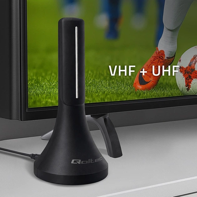 Wewnętrzna antena Qoltec TV DVB-T/T2 (5901878570655) - obraz 8