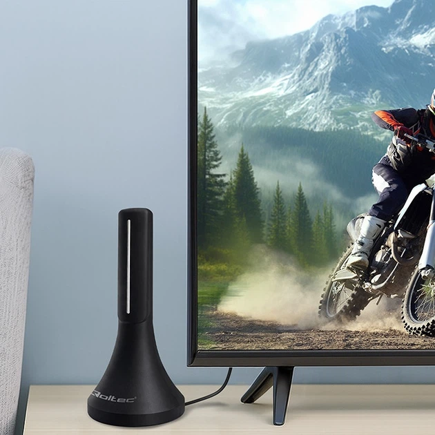 Wewnętrzna antena Qoltec TV DVB-T/T2 (5901878570655) - obraz 10