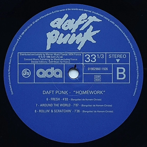Виниловый диск DAFT PUNK HOMEWORK - изображение 5