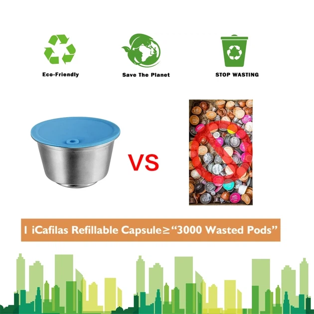 Многоразовая металлическая капсула для кофеварки Dolce Gusto, Krups, Nescafe BHJ-890 - изображение 4