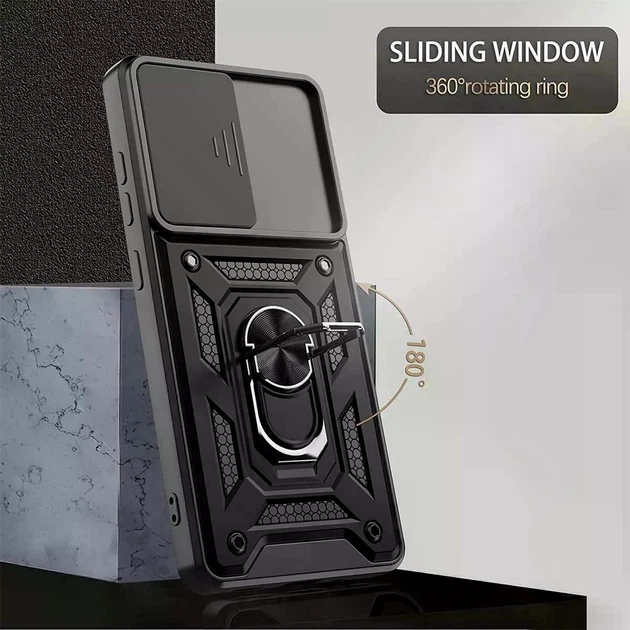 Протиударний чохол Iron Ring для Samsung Galaxy S23 Ultra Armor Case Keysion black - Фото 7 Протиударний чохол Iron Ring для Samsung Galaxy S23 Ultra Armor Case Keysion black - зображення 7
