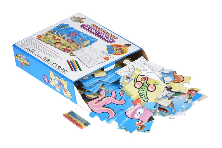 Пазл-розмальовка Same Toy Підводний світ 50ел (639596) - изображение 2