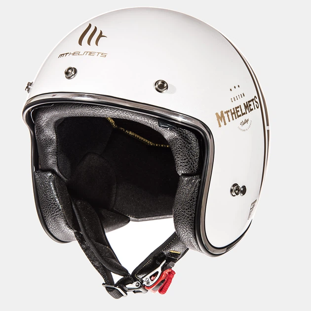 Мотошолом MT Helmets Le-Mans SV Divenire Gloss Pearl White Gold XL - зображення 3