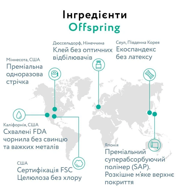 Дитячі підгузки Offspring Tangy Orange розмір S (3-6 кг) 48 шт - зображення 9