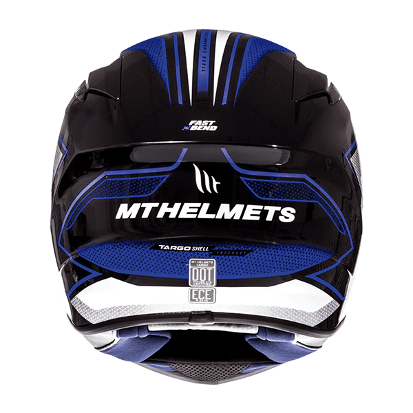 Мотошолом MT Helmets TARGO INTERACT A6 Gloss Blue Pearl XS - зображення 4