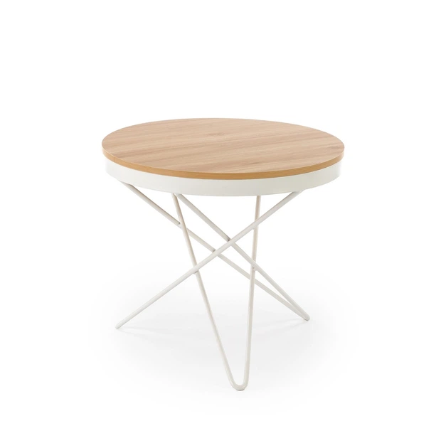 Ława Halmar LEILA Naturalny / biały Styl loftowy (V-CH-LEILA-LAW-NATURALNY/BIAŁY) (5905248136854) - obraz 3