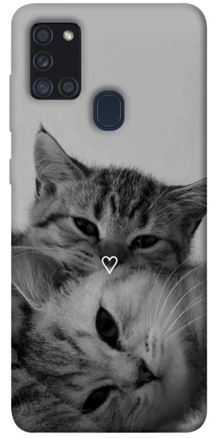 TPU чохол Demsky Grey cats для Samsung Galaxy A21s - Фото 1 TPU чохол Demsky Grey cats для Samsung Galaxy A21s - изображение 1