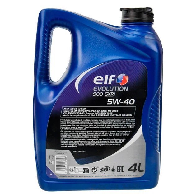 Масло моторное ELF Evolution 900 SXR A3/B4 SN/CF 5W-40 4 л - изображение 2