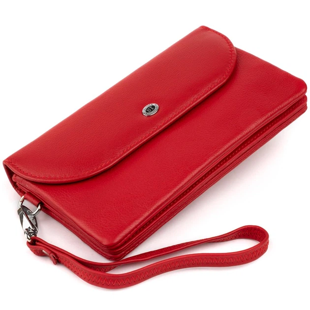 Клатч из кожи женский ST Leather 19321 Красный - изображение 4