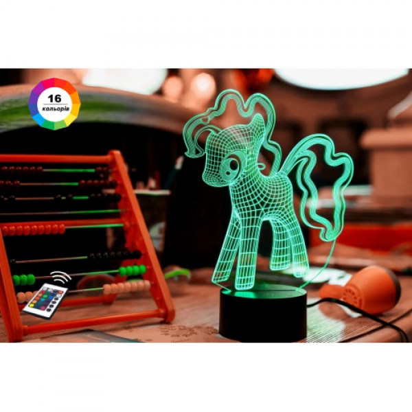 3D ночник подарочная ночная LED лампа светодиодный светильник My Little Pony с пультом ДУ 16 цветов адаптером на usb батарейках из акрила для дома спальни детской оригинальный подарок ребенку 3DTOYSLAMP - Фото 1 3D ночник подарочная ночная LED лампа светодиодный светильник My Little Pony с пультом ДУ 16 цветов адаптером на usb батарейках из акрила для дома спальни детской оригинальный подарок ребенку 3DTOYSLAMP - изображение 1