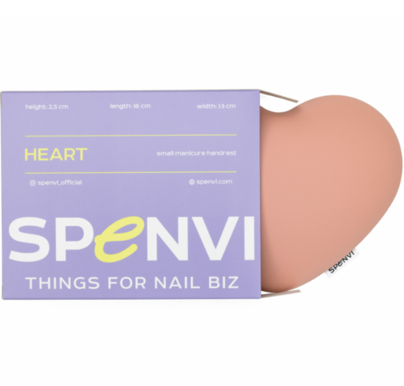 Подушка под локоть для маникюра Spenvi Heart Light Pink - Фото 2 Подушка под локоть для маникюра Spenvi Heart Light Pink - изображение 2