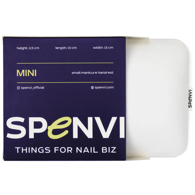 Подушка под локоть для маникюра Spenvi Mini White - изображение 2