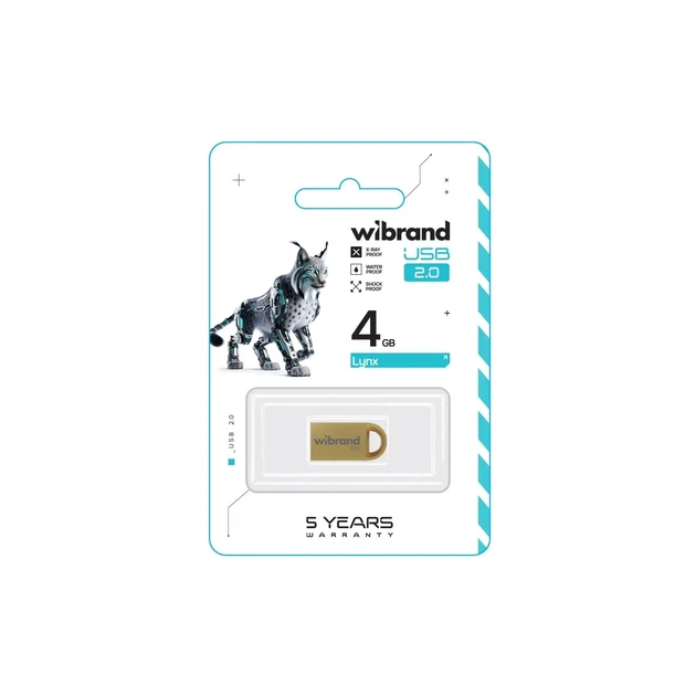 Флеш пам'ять Wibrand Lynx 4GB USB2.0 - зображення 2