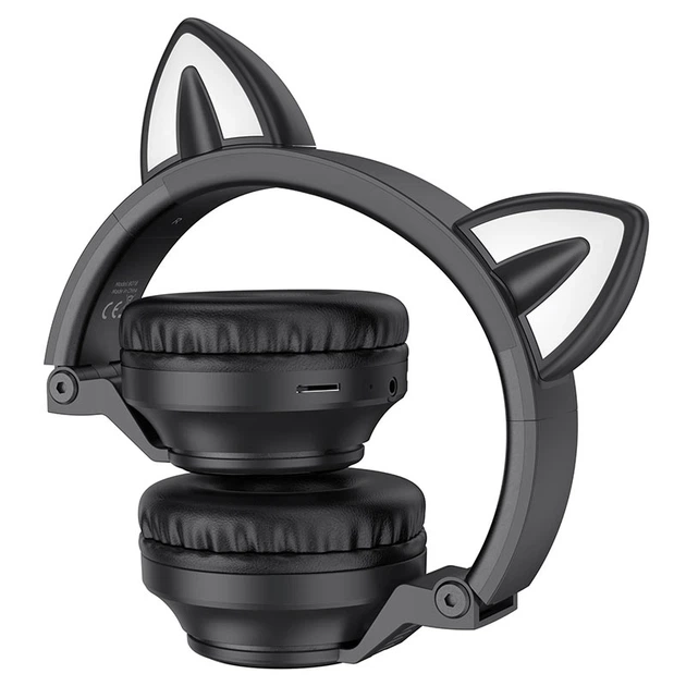 Навушники BT Borofone BO18 Cat Ear (Black) - Фото 3 Навушники BT Borofone BO18 Cat Ear (Black) - изображение 3