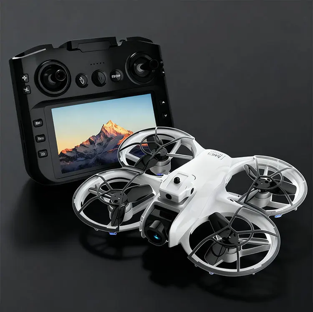 Квадрокоптер M63 WiFi FPV с экраном 4.3", двойная камера, обход препятствий 360°, бесколлекторный дрон - Фото 1 Квадрокоптер M63 WiFi FPV с экраном 4.3", двойная камера, обход препятствий 360°, бесколлекторный дрон - изображение 1