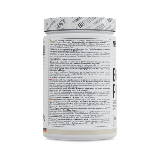 Яичный протеин MST egg white protein 900 грамм со вкусом шоколад-кокос, mst яичный протеин, альбумин - изображение 3