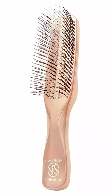 Гребінець S-Heart-S Scalp Brush World Premium Long Champagne Gold - Фото 1 Гребінець S-Heart-S Scalp Brush World Premium Long Champagne Gold - зображення 1