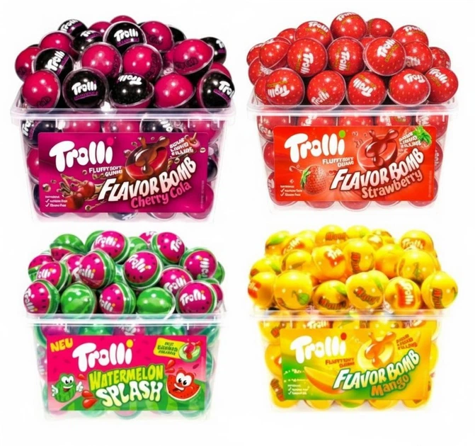 Жевательные конфеты Trolli Flavor Bomb Mango 60шт, 1128г - Фото 7 Жевательные конфеты Trolli Flavor Bomb Mango 60шт, 1128г - изображение 7
