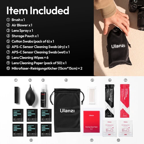 Набір для чистки Ulanzi CO72 10-in-1 Cleaning Kit (C058) - изображение 11