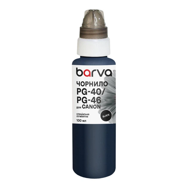 Чернила Barva Canon PG-40/PG-46/PG-84 100 мл, special pigment, black (C40-294e) - Фото 1 Чернила Barva Canon PG-40/PG-46/PG-84 100 мл, special pigment, black (C40-294e) - изображение 1