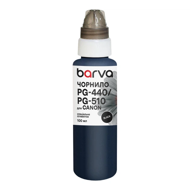 Чернила Barva Canon PGI-520/PG-440/PG-510 100 мл, special pigment, black (C520-297e) - Фото 1 Чернила Barva Canon PGI-520/PG-440/PG-510 100 мл, special pigment, black (C520-297e) - изображение 1