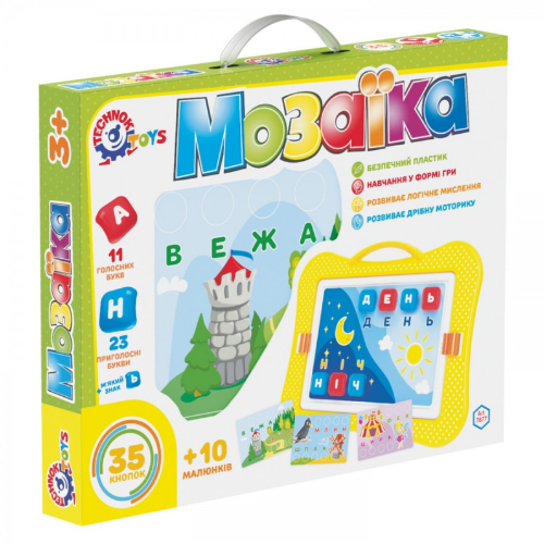 Іграшка "Мозаїка" Технок 7877 - Фото 1 Іграшка "Мозаїка" Технок 7877 - изображение 1