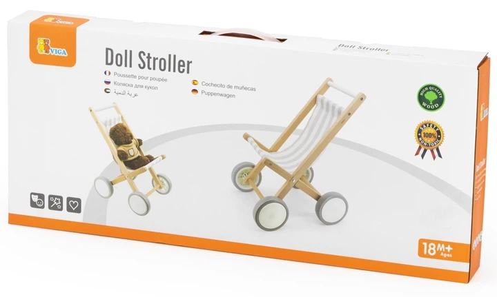 Wózek spacerowy dla lalek Viga 44687 (6971608446870) - obraz 4