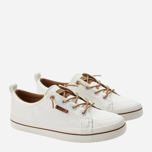 Trampki damskie materiałowe do kostki Lee Cooper LCW-26-02-4058 37 Białe (5901479605268) - obraz 2