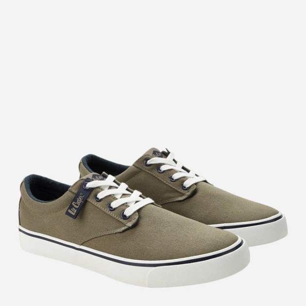 Trampki męskie materiałowe do kostki Lee Cooper LCW-26-02-4085 40 Szare (5901479606876) - obraz 2