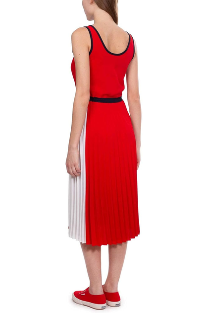 Жіноча саржева плісирована сукня Tommy Hilfiger F&F в складку S WW0WW30643 (36) - изображение 3