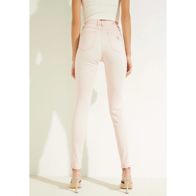Жіночі джинси Guess 1981 Pinstripe Skinny джинси в рожеву смужку W29 W2GA46D4DN5 AMSP 29 - Фото 4 Жіночі джинси Guess 1981 Pinstripe Skinny джинси в рожеву смужку W29 W2GA46D4DN5 AMSP 29 - изображение 4