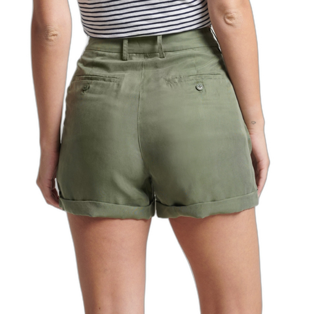 Жіночі шорти Superdry Studios Cupro зелені XS W7110268A THY XS - зображення 2