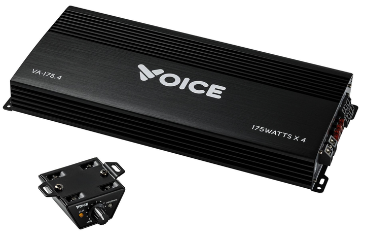 Автомобильный усилитель 4 канала Voice VA-175.4 (с регулятором баса) - изображение 2