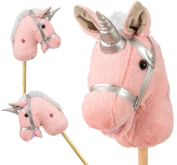 Koń na kiju Milly Mally Hobby Jasnoróżowy (5901761127300) - obraz 6