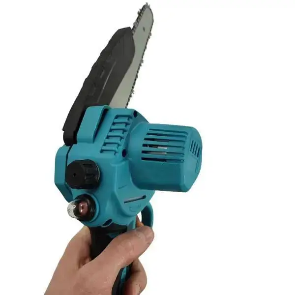 Акумуляторна ланцюгова міні-пила Mini Electric Chainsaw 8" з масляним баком 24V 2хАКБ в кейсі Blue (3_08035) - Фото 6 Акумуляторна ланцюгова міні-пила Mini Electric Chainsaw 8" з масляним баком 24V 2хАКБ в кейсі Blue (3_08035) - зображення 6