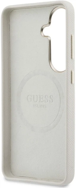 Панель Guess Rhinestone Round Logo MagSafe для Samsung Galaxy S26 Plus Beige (3666339613433) - зображення 2