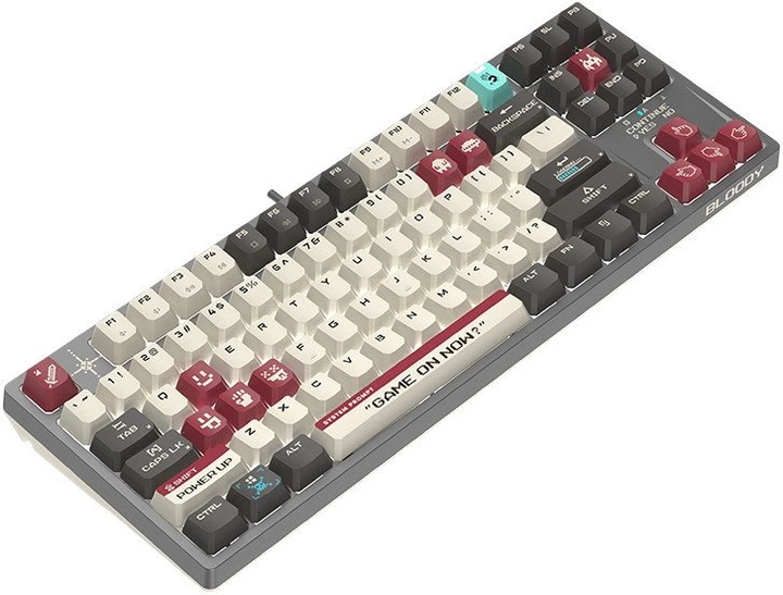 Клавіатура дротова A4Tech Bloody S87 USB Pixels Red (A4TKLA47736) - зображення 2