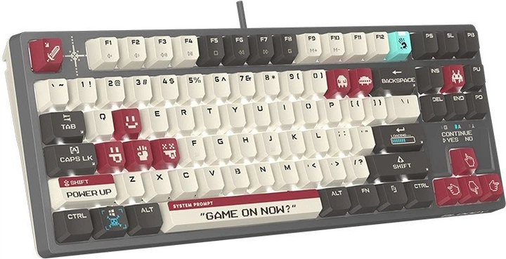 Клавіатура дротова A4Tech Bloody S87 USB Pixels Red (A4TKLA47736) - зображення 4