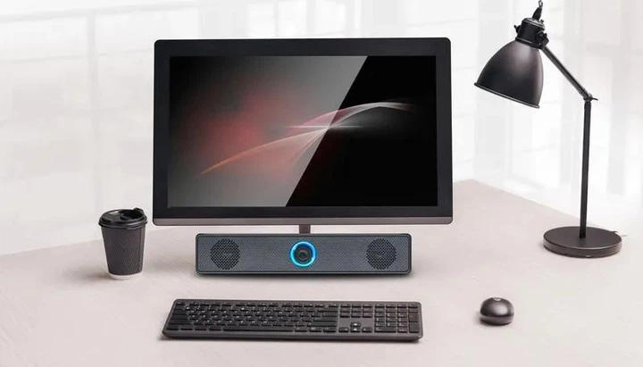 Саундбар Defender Z2 Black USB – стерео система 2.0, звук 6 Вт, mini-jack 3.5 мм, живлення USB, настільна акустика для ПК та ноутбука з підсвічуванням - зображення 2