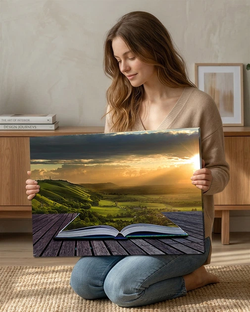 Картина для спальні - Книга Спокою - 40х60 см - Фото 5 Картина для спальні - Книга Спокою - 40х60 см - изображение 5