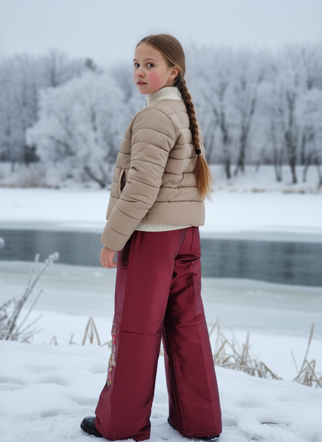 Брюки MTP 122см Бордовый (PVM-137318-Burgundy) - Фото 4 Брюки MTP 122см Бордовый (PVM-137318-Burgundy) - изображение 4