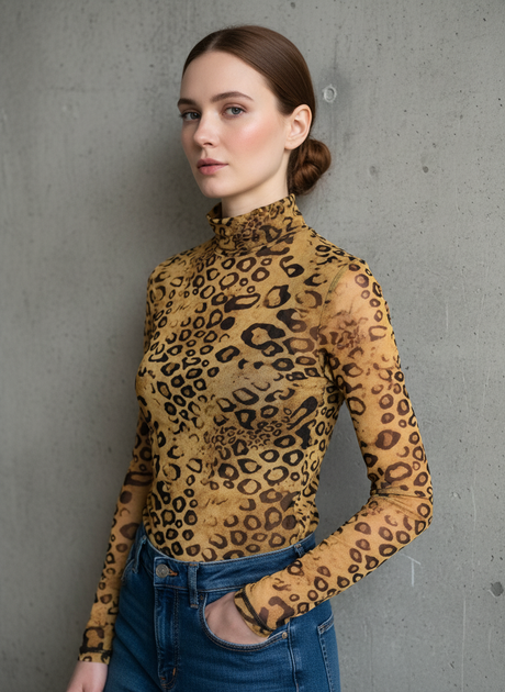 Гольф Lila L Гірчичний (NLS-9169-Mustard) - Фото 4 Гольф Lila L Гірчичний (NLS-9169-Mustard) - зображення 4