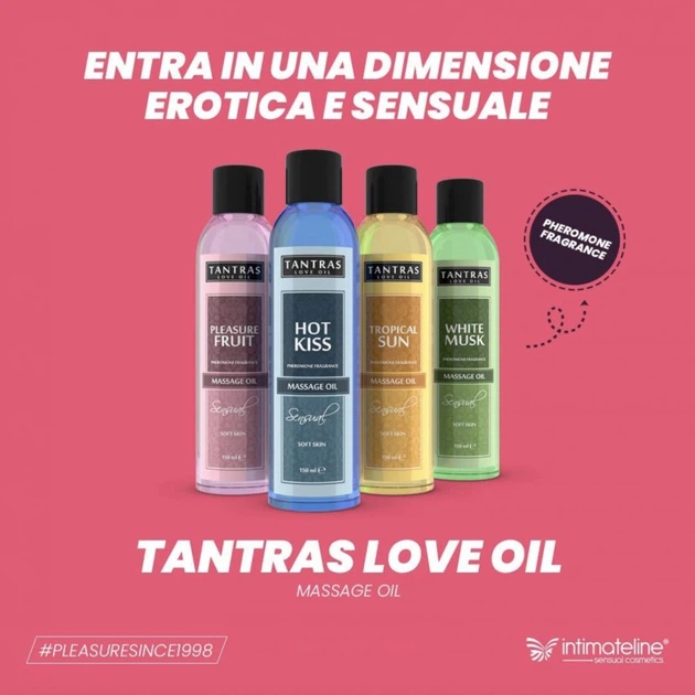 Массажное масло с феромонами с возбуждающими свойствами Intimateline Tantras Love Oil White Musk 150мл - изображение 2