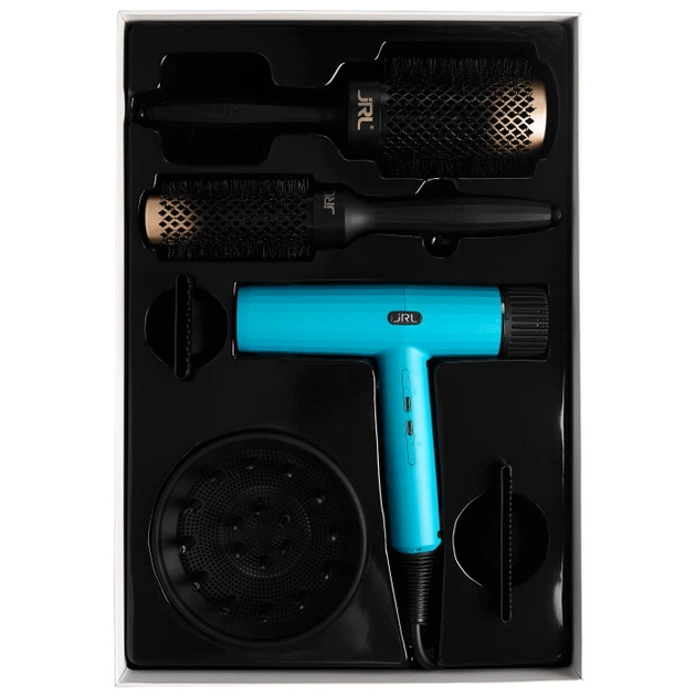 Фен JRL Forte Pro 2200W, 100 000 об/в хв Блакитний + браші у подарунок JRL-FP2020HD - изображение 3