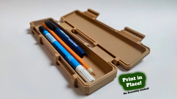 Пенал Для Карандашей Pencil Box Хаки 20 См 3Д Печать - Фото 2 Пенал Для Карандашей Pencil Box Хаки 20 См 3Д Печать - изображение 2