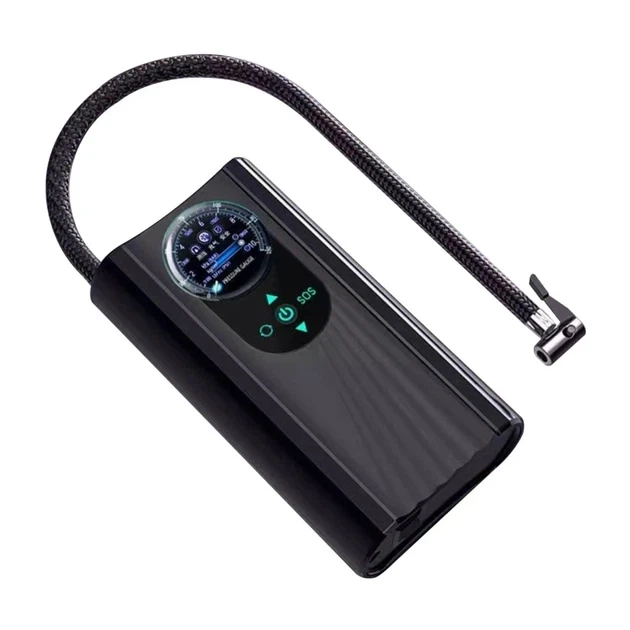 Компресор автомобільний RIAS Charge Pump портативний 100W Black (3_08070) - зображення 2