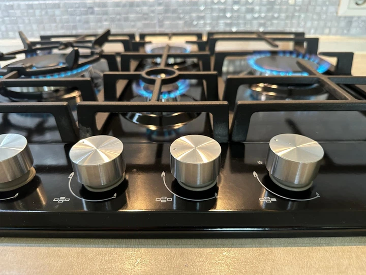 Варильна поверхня газова Luxor RG 650 Emaille Turbo Wok Italy + кругла підставка Wok у подарунок, чорний - зображення 6