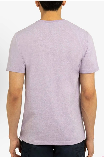 Однотонна футболка з круглим вирізом U.S. POLO Assn, колір ліловий, розмір M - Фото 2 Однотонна футболка з круглим вирізом U.S. POLO Assn, колір ліловий, розмір M - зображення 2