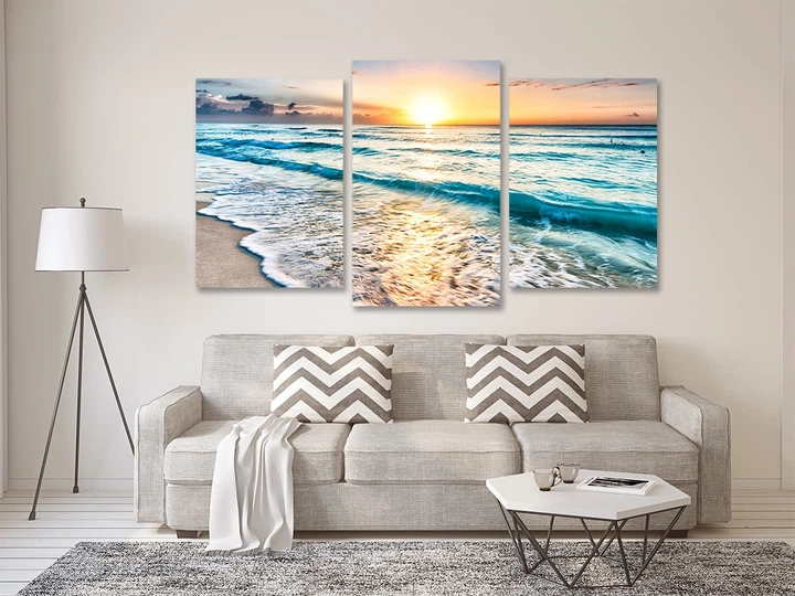 Картина модульна Art Dekors Голубі хвилі 53x100 см Art-574 3 - изображение 2